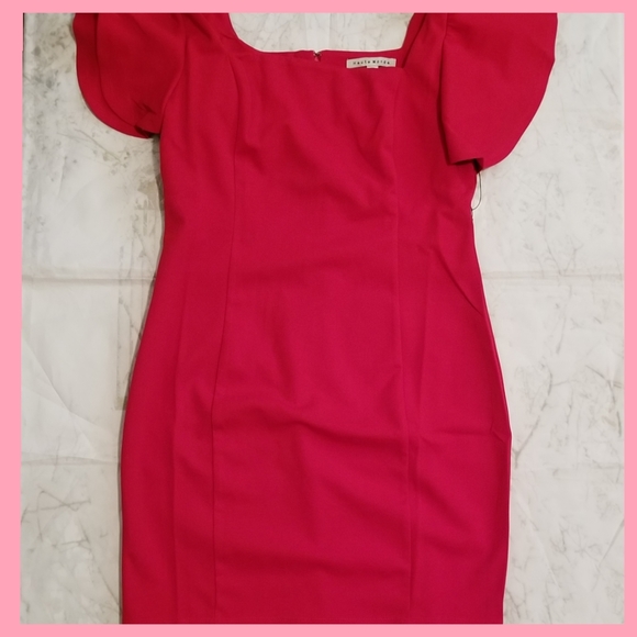 💃Flutter Sleeve Red Dress 💃 - Picture 4 of 6